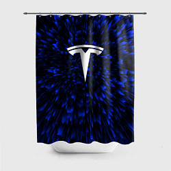 Шторка для душа Tesla blue energy, цвет: 3D-принт