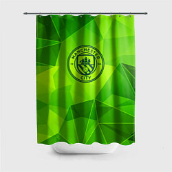 Шторка для душа Manchester City green poly, цвет: 3D-принт