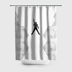 Шторка для душа Queen white poly, цвет: 3D-принт
