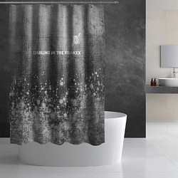 Шторка для душа Darling in the FranXX - grey gradient посередине, цвет: 3D-принт — фото 2
