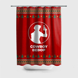 Шторка для душа Cowboy Bebop new year, цвет: 3D-принт