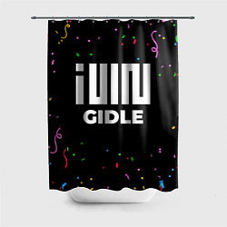 Шторка для душа Gidle конфети, цвет: 3D-принт