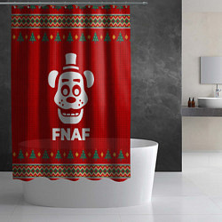 Шторка для душа FNAF new year, цвет: 3D-принт — фото 2