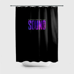 Шторка для душа In the beginning was sound, цвет: 3D-принт