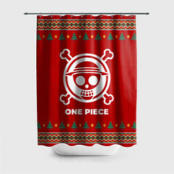 Шторка для душа One Piece new year, цвет: 3D-принт