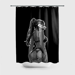 Шторка для душа Секси Йоруичи - Блич, цвет: 3D-принт