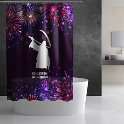 Шторка для душа Праздничный Children of Bodom, цвет: 3D-принт — фото 2