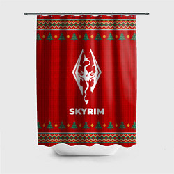 Шторка для душа Skyrim new year, цвет: 3D-принт