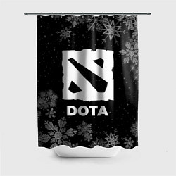 Шторка для душа Снежный Dota, цвет: 3D-принт