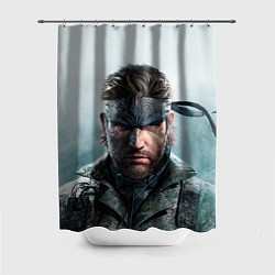 Шторка для душа Snake Solid - metal gear, цвет: 3D-принт