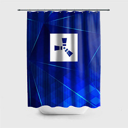 Шторка для душа Rust blue poly, цвет: 3D-принт