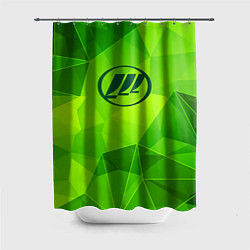 Шторка для душа Lifan green poly, цвет: 3D-принт