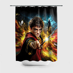 Шторка для душа Гарри Поттер и магия, цвет: 3D-принт