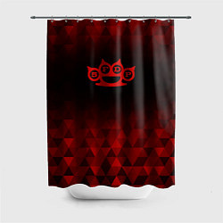 Шторка для душа Five Finger Death Punch red poly, цвет: 3D-принт