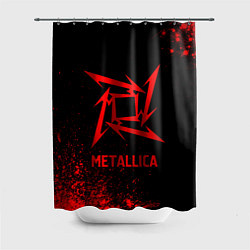 Шторка для душа Metallica - red gradient, цвет: 3D-принт