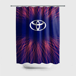 Шторка для душа Toyota red energy, цвет: 3D-принт