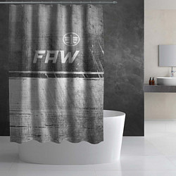 Шторка для душа FAW - grey gradient посередине, цвет: 3D-принт — фото 2