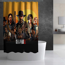 Шторка для душа Red Dead Redemption 2, цвет: 3D-принт — фото 2
