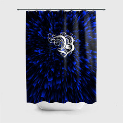 Шторка для душа Burzum blue energy, цвет: 3D-принт