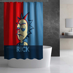 Шторка для душа Rick pop art, цвет: 3D-принт — фото 2