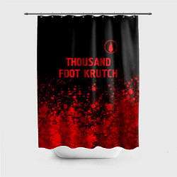 Шторка для душа Thousand Foot Krutch - red gradient посередине, цвет: 3D-принт