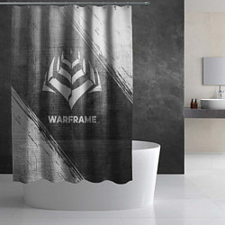 Шторка для душа Warframe - grey gradient, цвет: 3D-принт — фото 2
