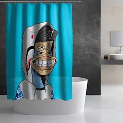 Шторка для душа NFT ape in the hood, цвет: 3D-принт — фото 2