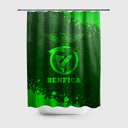 Шторка для душа Benfica - green gradient, цвет: 3D-принт