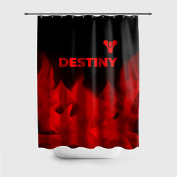 Шторка для душа Destiny - red gradient посередине, цвет: 3D-принт