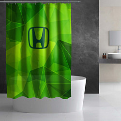 Шторка для душа Honda green poly, цвет: 3D-принт — фото 2