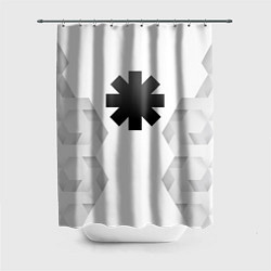 Шторка для душа Red Hot Chili Peppers white poly, цвет: 3D-принт