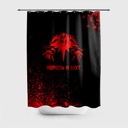 Шторка для душа Король и Шут - red gradient, цвет: 3D-принт