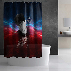 Шторка для душа Юрий Клинских автограф, цвет: 3D-принт — фото 2