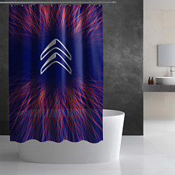 Шторка для душа Citroen red energy, цвет: 3D-принт — фото 2