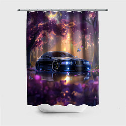 Шторка для душа БМВ Японская природа, цвет: 3D-принт