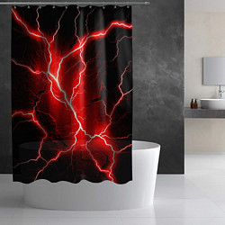 Шторка для душа Lightning, цвет: 3D-принт — фото 2