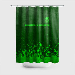 Шторка для душа Hunter x Hunter - green gradient посередине, цвет: 3D-принт