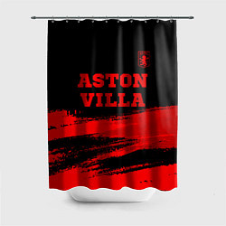 Шторка для ванной Aston Villa - red gradient посередине