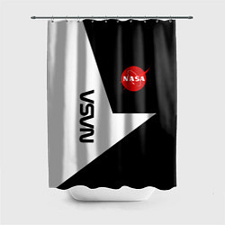 Шторка для душа Nasa текстура геометрия, цвет: 3D-принт