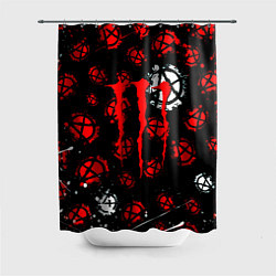 Шторка для душа Monster energy anarhy, цвет: 3D-принт