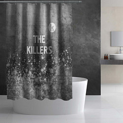 Шторка для душа The Killers - grey gradient посередине, цвет: 3D-принт — фото 2