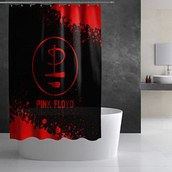 Шторка для душа Pink Floyd - red gradient, цвет: 3D-принт — фото 2