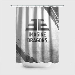 Шторка для душа Imagine Dragons - white gradient, цвет: 3D-принт