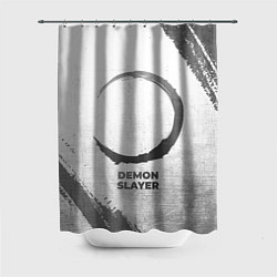 Шторка для душа Demon Slayer - white gradient, цвет: 3D-принт