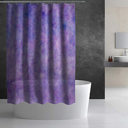 Шторка для душа Фиолетовый свет фонаря, цвет: 3D-принт — фото 2