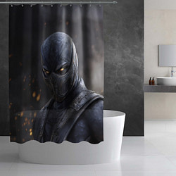 Шторка для душа Noob Saibot Mortal Kombat, цвет: 3D-принт — фото 2