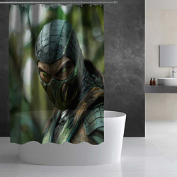Шторка для душа Рептилия МК, цвет: 3D-принт — фото 2