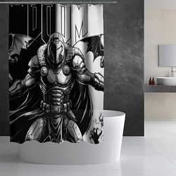 Шторка для душа Doom guy and demons, цвет: 3D-принт — фото 2