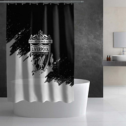 Шторка для душа Liverpool краски белые, цвет: 3D-принт — фото 2