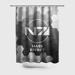Шторка для душа Mass Effect - grey gradient, цвет: 3D-принт